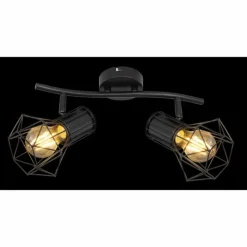 Luminaires Globo Lighting Spots Et Projecteurs|Spot Globo PRISKA Noir, 2 lumières