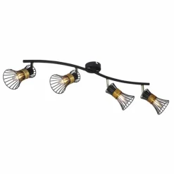 Luminaires Globo Lighting Plafonniers|Spot Globo ROXY Noir, 4 lumières