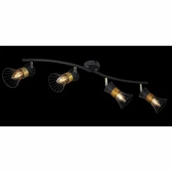 Luminaires Globo Lighting Plafonniers|Spot Globo ROXY Noir, 4 lumières