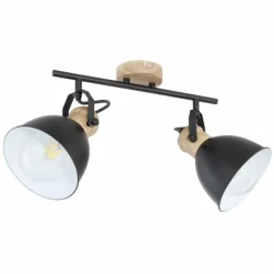 Luminaires Globo Lighting Spots Et Projecteurs|Spot Globo WIHO Noir, 2 lumières