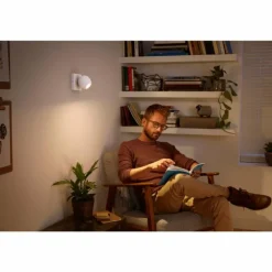 Spot, kit d'extension Philips Hue Ambiance White Buckram Blanc, 1 lumière