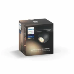 Spot, kit d'extension Philips Hue Ambiance White Buckram Noir, 1 lumière