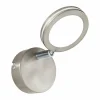 Luminaires Eglo Éclairage Led|Spot mural Eglo KARYSTOS LED Nickel mat, 1 lumière