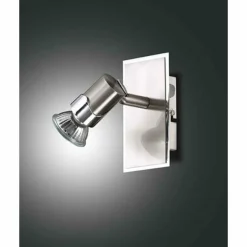 Luminaires Fabas Luce Appliques|Spot mural Fabas Luce ALICE Nickel mat, 1 lumière
