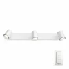 Spot Philips Hue Ambiance White Adore Blanc, 3 lumières, Télécommandes