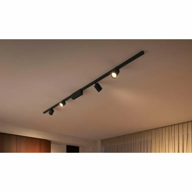 Spot Philips Hue Perifo LED Noir, 1 lumière, Changeur de couleurs