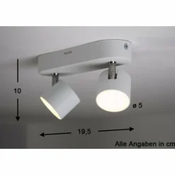 Luminaires Philips Éclairage Led|Spot Philips STAR LED Blanc, 2 lumières