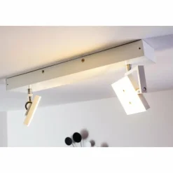 hofstein Éclairage Led|Spot plafond Guyana LED Chrome, Blanc, 2 lumières