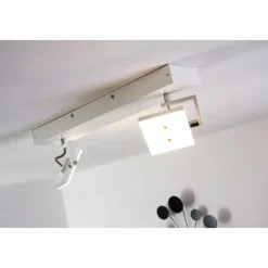 hofstein Éclairage Led|Spot plafond Guyana LED Chrome, Blanc, 2 lumières