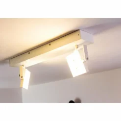 hofstein Éclairage Led|Spot plafond Guyana LED Chrome, Blanc, 2 lumières