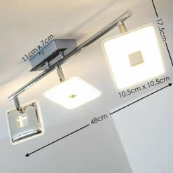 Luminaires Trio Spots Et Projecteurs|Spot plafond Trio Pontius LED Chrome, 3 lumières