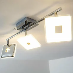 Luminaires Trio Spots Et Projecteurs|Spot plafond Trio Pontius LED Chrome, 3 lumières
