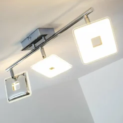 Luminaires Trio Spots Et Projecteurs|Spot plafond Trio Pontius LED Chrome, 3 lumières