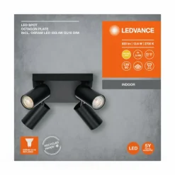 Luminaires Ledvance Éclairage Led|Spot Plafonnier LED Noir, 4 lumières