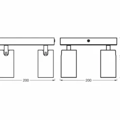 Luminaires Ledvance Éclairage Led|Spot Plafonnier LED Blanc, 4 lumières