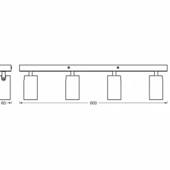 Luminaires Ledvance Éclairage Led|Spot Plafonnier LED Blanc, 4 lumières