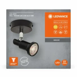 Luminaires Ledvance Éclairage Led|Spot Plafonnier LED Noir, 1 lumière