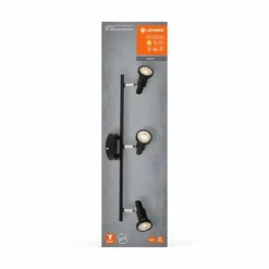 Luminaires Ledvance Éclairage Led|Spot Plafonnier LED Noir, 3 lumières