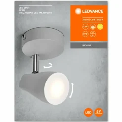 Luminaires Ledvance Éclairage Led|Spot Plafonnier LED Gris, 1 lumière