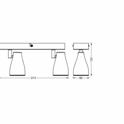 Luminaires Ledvance Éclairage Led|Spot Plafonnier LED Gris, 2 lumières
