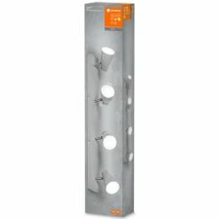 Luminaires Ledvance Éclairage Led|Spot Plafonnier LED Gris, 4 lumières