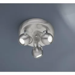 Luminaires Reality Spots Et Projecteurs|Spot Reality BASTIA Nickel mat, 3 lumières