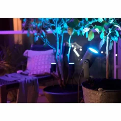 Spot, set d'extension Philips Hue Ambiance White & Color WACA Lily LED Noir, 1 lumière, Changeur de couleurs