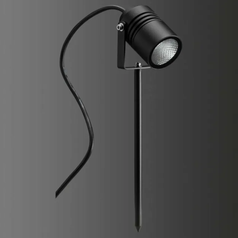 spot sur pieu LCD TYP 5018 LED Noir, 1 lumière