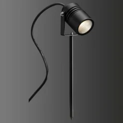 spot sur pieu LCD TYP 5018 LED Noir, 1 lumière
