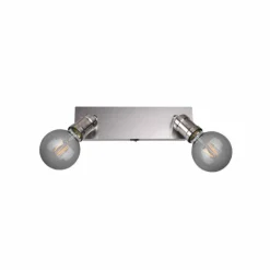 Luminaires Trio Spots Et Projecteurs|Spot Trio CARL Nickel mat, 2 lumières