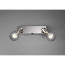 Luminaires Trio Spots Et Projecteurs|Spot Trio CARL Nickel mat, 2 lumières