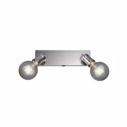 Luminaires Trio Spots Et Projecteurs|Spot Trio CARL Nickel mat, 2 lumières