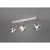 Luminaires Trio Spots Et Projecteurs|Spot Trio Leon LED Nickel mat, 3 lumières
