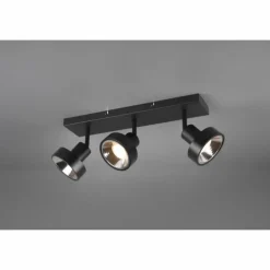 Luminaires Trio Éclairage Led|Spot Trio Leon LED Noir, 3 lumières
