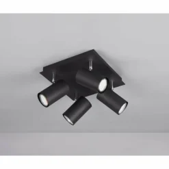 Luminaires Trio Spots Et Projecteurs|Spot Trio Leuchten MARLEY Noir, 4 lumières