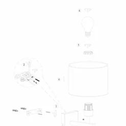 Luminaires Steinhauer Éclairage Led|Stang Applique murale LED Noir, 2 lumières