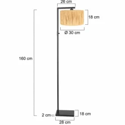 Luminaires Steinhauer Lampadaires Et Lampes Sur Pied|Stang Lampadaire Noir, 1 lumière