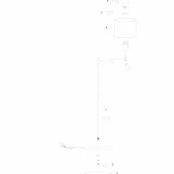 Luminaires Steinhauer Lampadaires Et Lampes Sur Pied|Stang Lampadaire Noir, 1 lumière