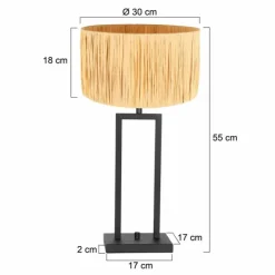 Luminaires Steinhauer Lampes À Poser|Stang Lampe à poser Noir, 1 lumière