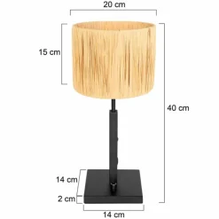 Luminaires Steinhauer Lampes À Poser|Stang Lampe à poser Noir, 1 lumière