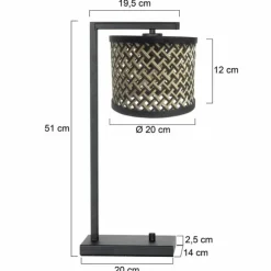 Luminaires Steinhauer Lampes À Poser|Stang Lampe à poser Noir, 1 lumière