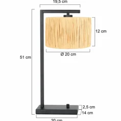 Luminaires Steinhauer Lampes À Poser|Stang Lampe à poser Noir, 1 lumière