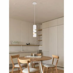 Luminaires Trio Suspensions|Stream Suspension Blanc, 1 lumière