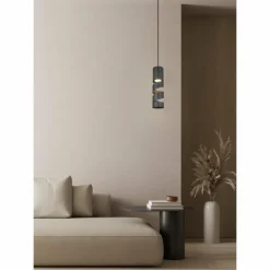 Luminaires Trio Suspensions|Stream Suspension Noir, 1 lumière