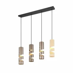 Luminaires Trio Suspensions|Stream Suspension Multicolore, 4 lumières