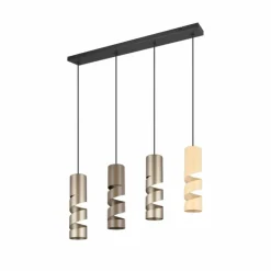 Luminaires Trio Suspensions|Stream Suspension Multicolore, 4 lumières