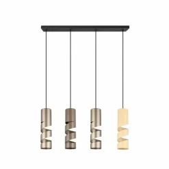 Luminaires Trio Suspensions|Stream Suspension Multicolore, 4 lumières