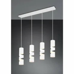 Luminaires Trio Suspensions|Stream Suspension Blanc, 4 lumières