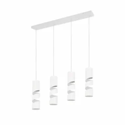 Luminaires Trio Suspensions|Stream Suspension Blanc, 4 lumières