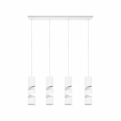 Luminaires Trio Suspensions|Stream Suspension Blanc, 4 lumières